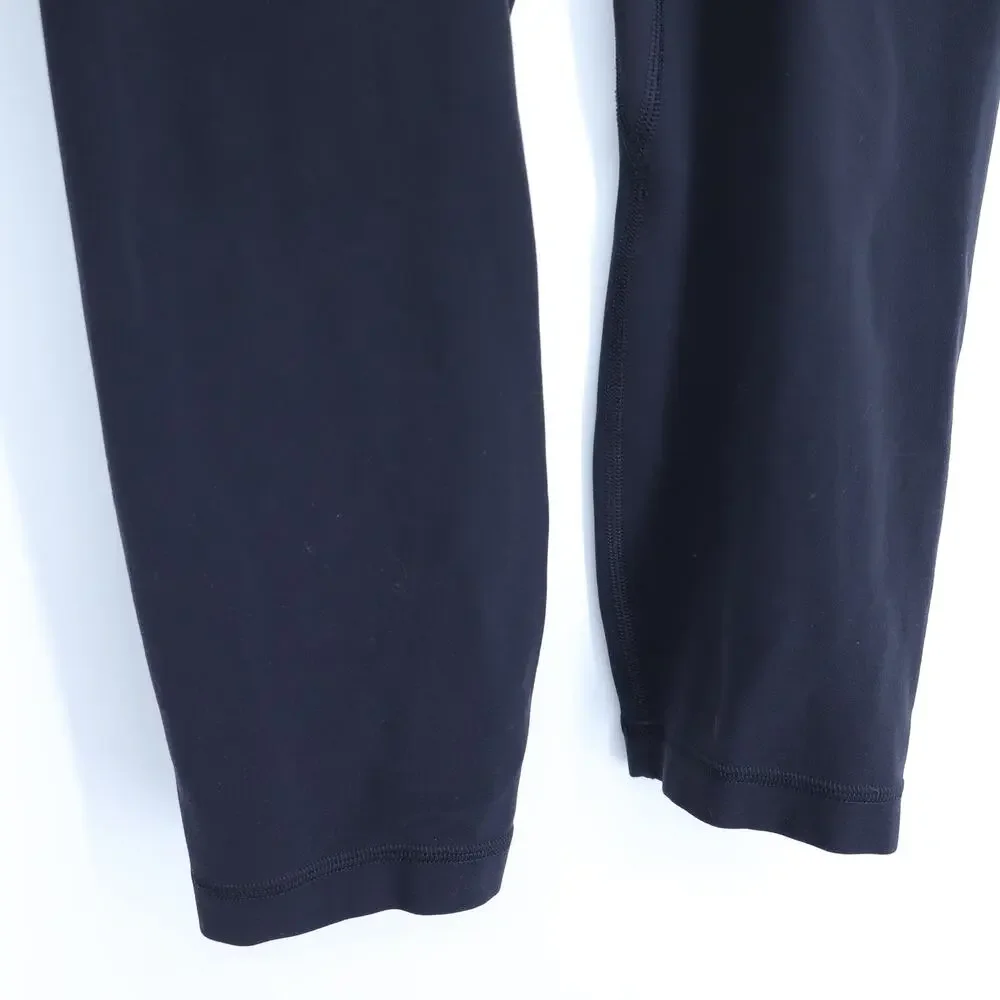 LULULEMON High Rise Crop Align Leggings Black Yoga Pants Active Women's 8